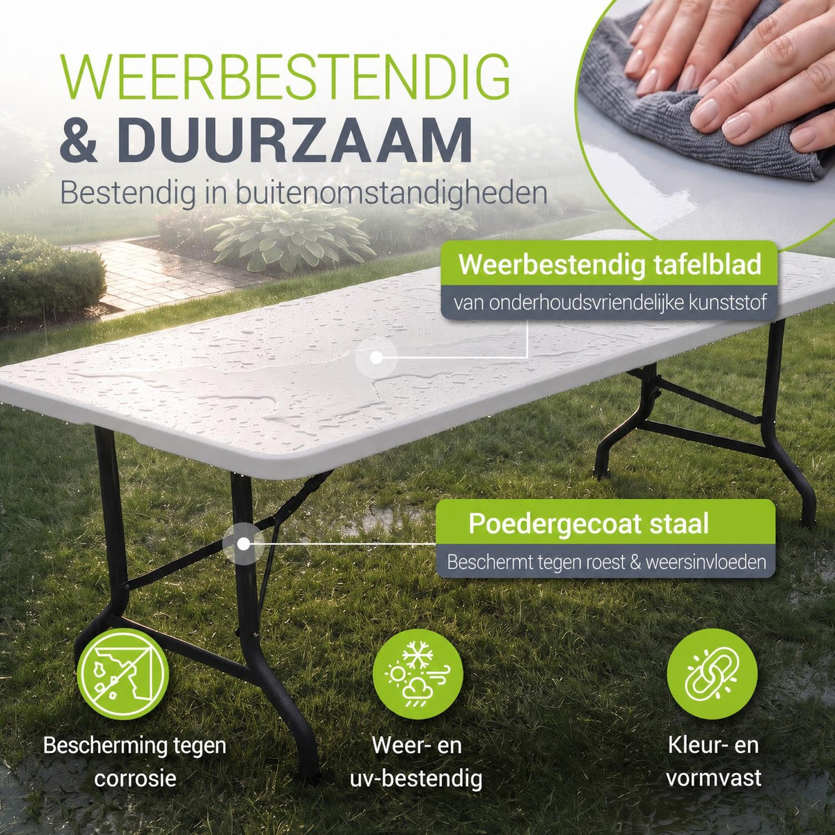 Klappbarer Gartentisch Easyfold