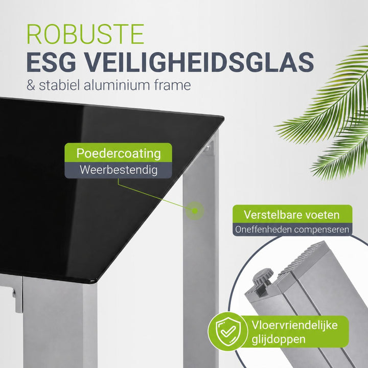 Tuinset Milano – aluminium, voor 4, 6 of 8 personen