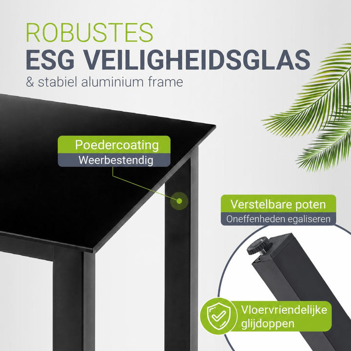 Tuinset Milano – aluminium, voor 4, 6 of 8 personen