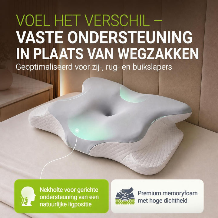 Orthopedisch nekkussen van traagschuim