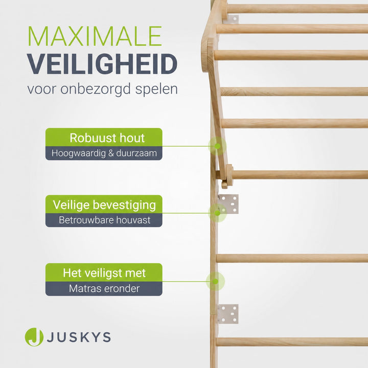 Houten klimwand voor kinderen
