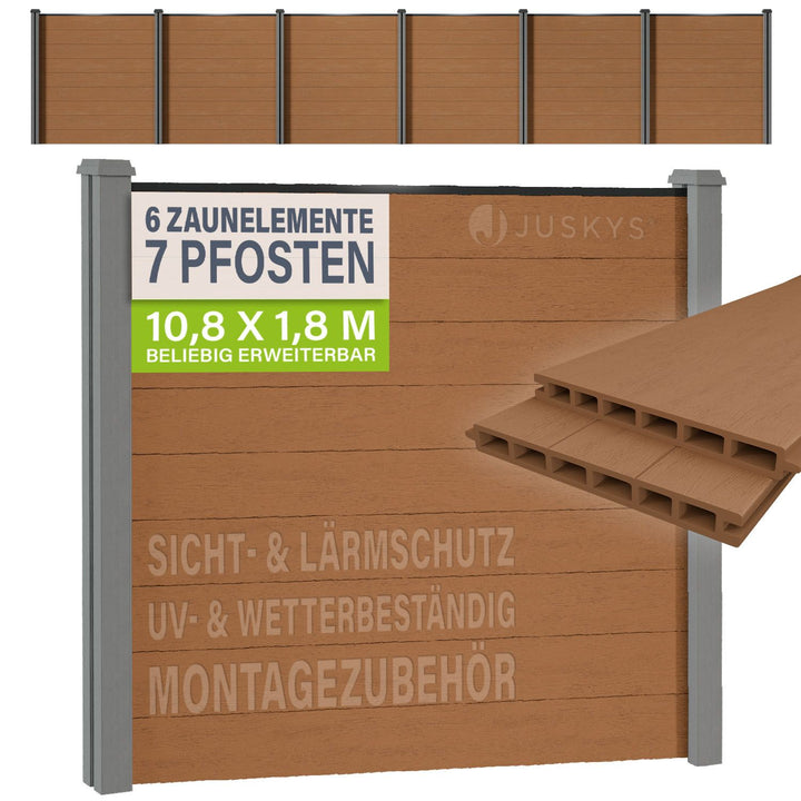 WPC hek gemaakt van elementen & post