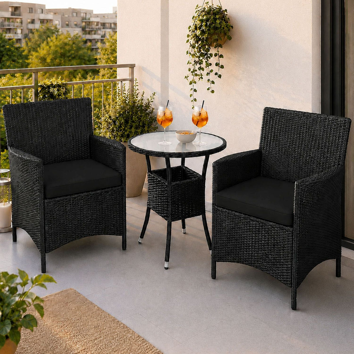 Polyrattan balkonset Bayamo
