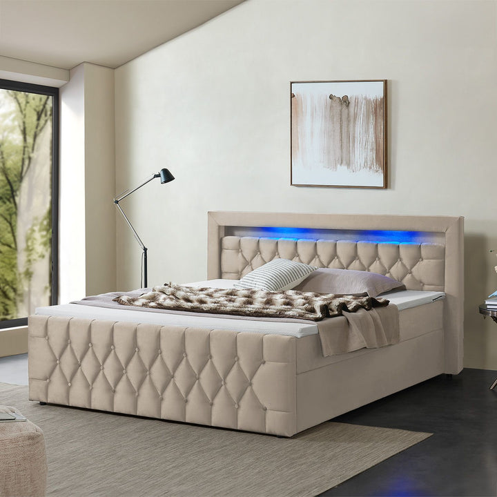 Boxspringbed Leona - Fluwelen