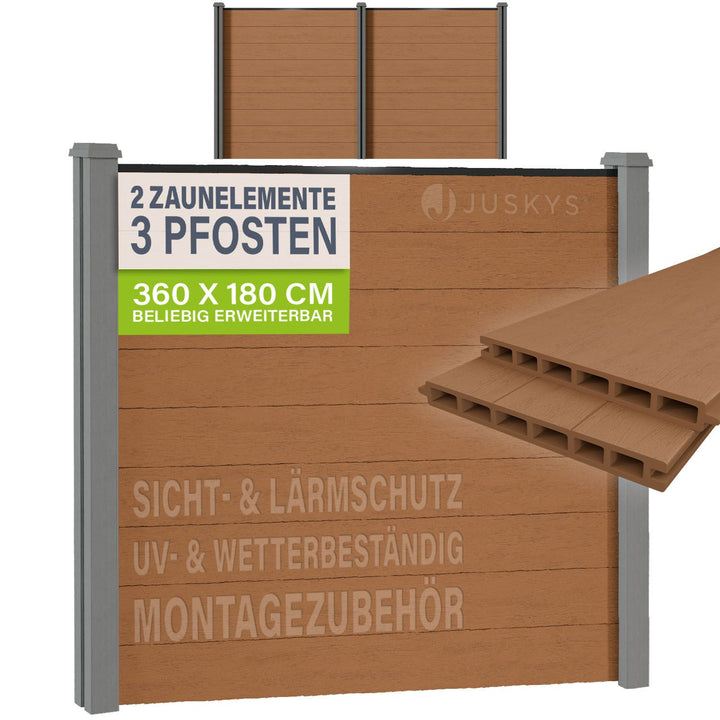 WPC hek gemaakt van elementen & post