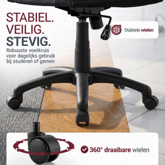 Bureaustoel Montreal in racingdesign – tot 120 kg, zwart