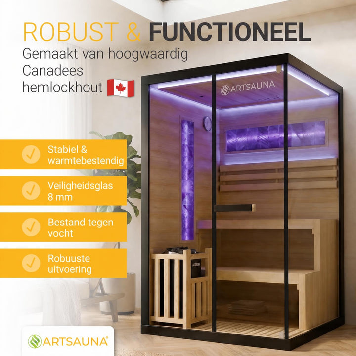 Traditionele sauna Vantaa zwart