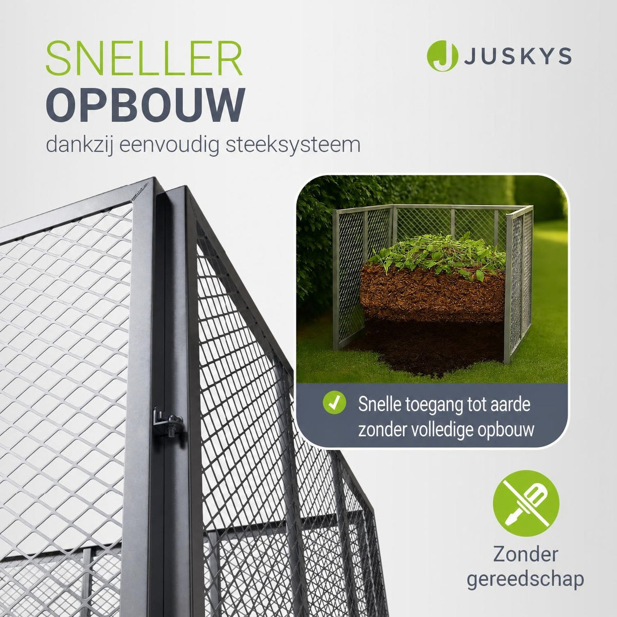 Metalen compostbak