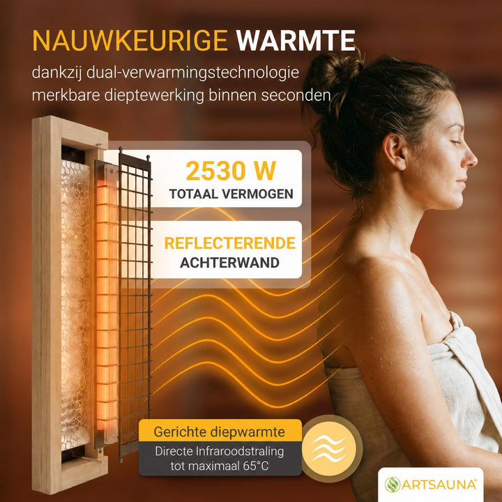 Infraroodcabine Malmö 140 – 3 personen, naturel hemlockhout