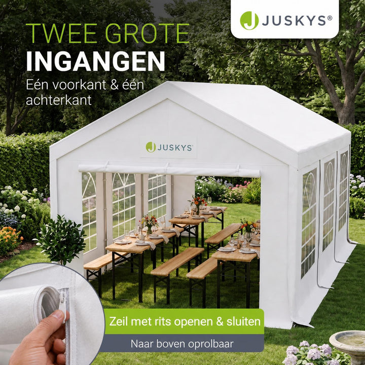 Partytent Gala 3x6 m – dak en zijwanden van PE-weefsel