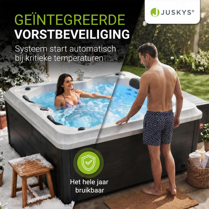 Buitenspa Oasis – 3 personen, 31 massagejets en LED-verlichting