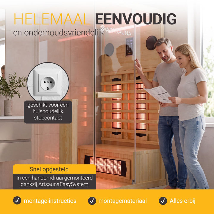 Infraroodcabine Göteborg – 2 personen, volspectrum en bluetooth