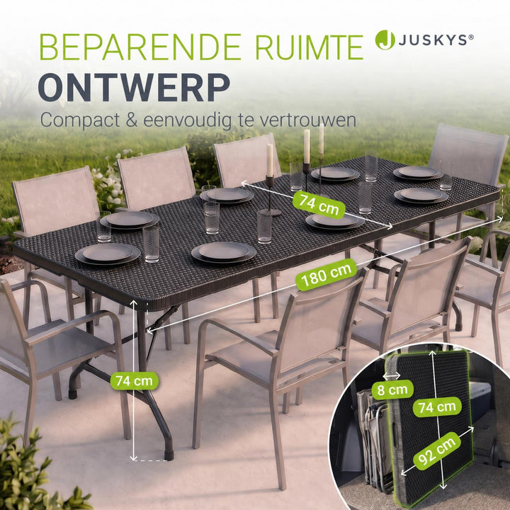 Klappbarer Gartentisch Easyfold