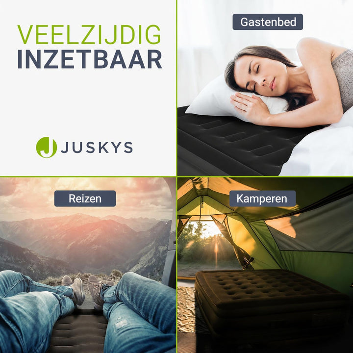 Zelfopblazend luchtbed Sapri – 1 persoon, met ingebouwde pomp