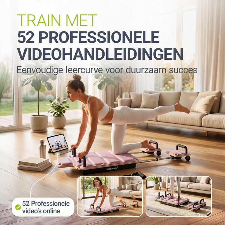 Pilates reformer board Movea – inklapbaar, belastbaar tot 200 kg