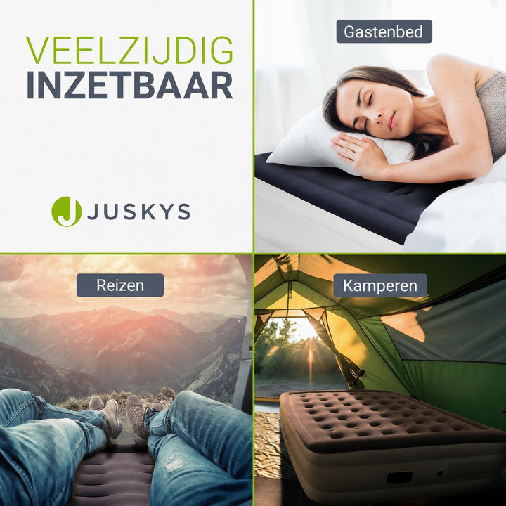 Zelfopblazend luchtbed Sapri – 1 persoon, met ingebouwde pomp