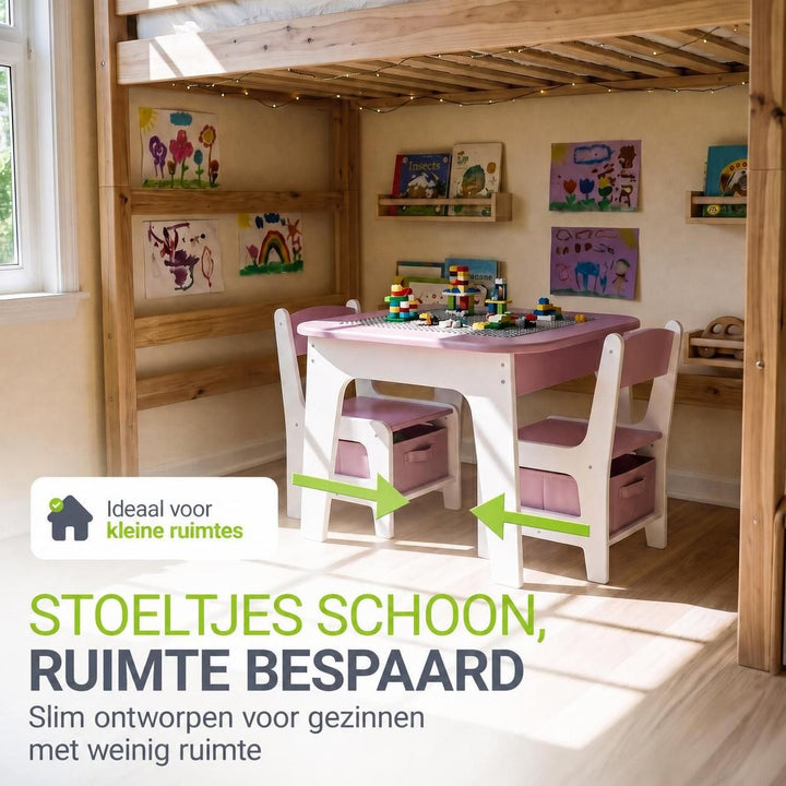 Kindertafel Milou met 2 stoeltjes