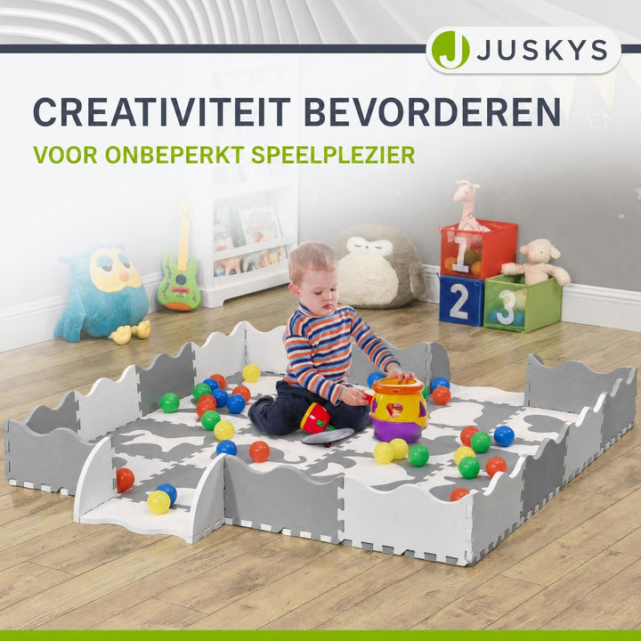 Puzzelmat Kim – 189x189 cm, 36 delen met letters en cijfers