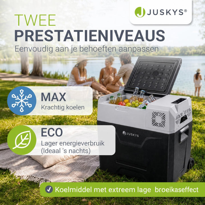 Compressor koelbox Yukon – 30 of 50 liter, koelt tot -20 °C