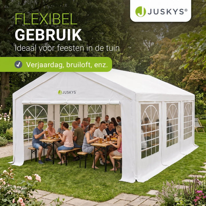 Partytent Gala 3x6 m – dak en zijwanden van PE-weefsel