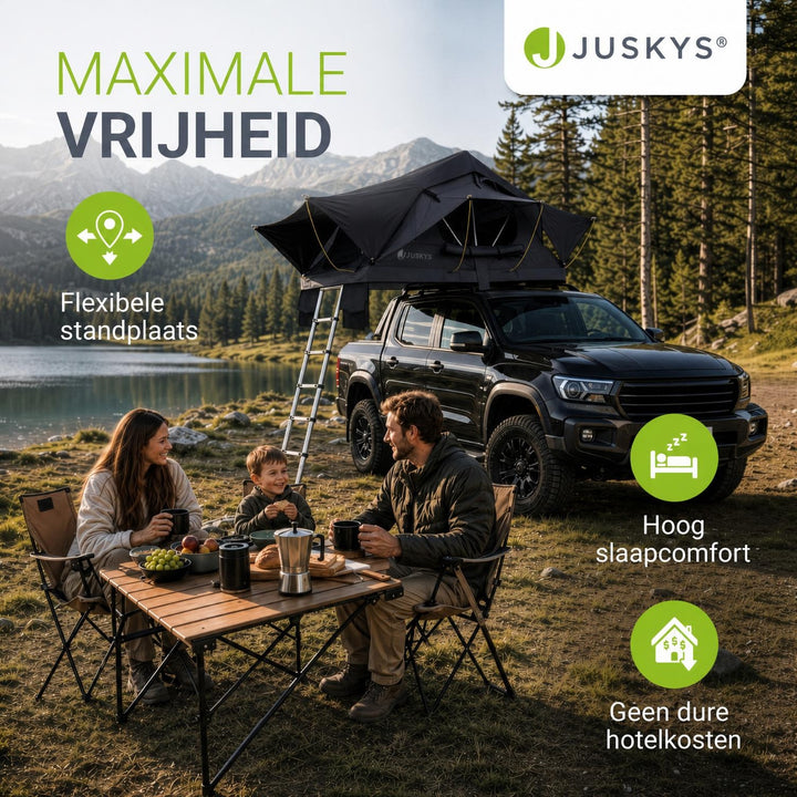 Daktent Lago voor 2-3 personen – aluminium frame en matras