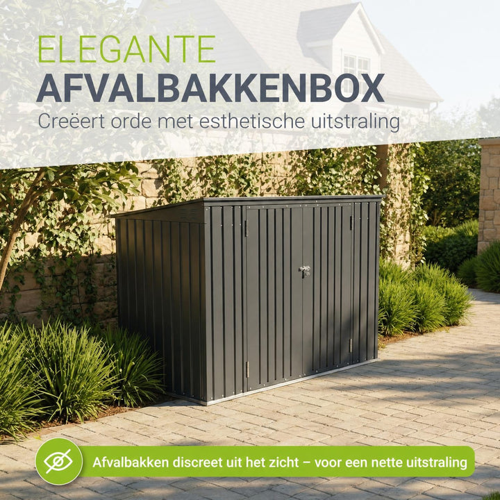 Metalen containerombouw Namur – voor 3 containers, 1,9 m²