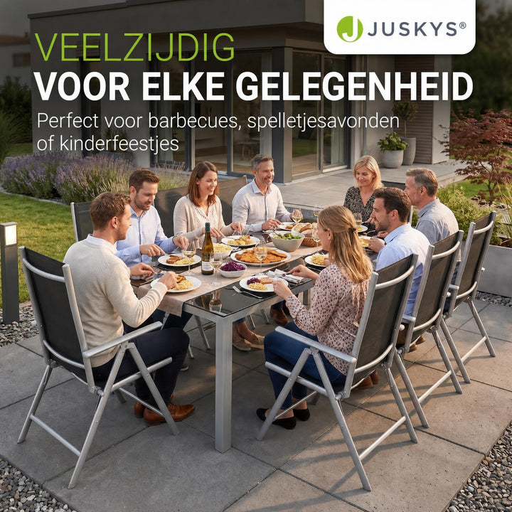 Tuinset Milano – aluminium, voor 4, 6 of 8 personen