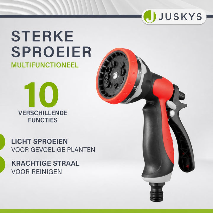 Mobiele slanghaspel Basic – 30 m tuinslang met multisproeier