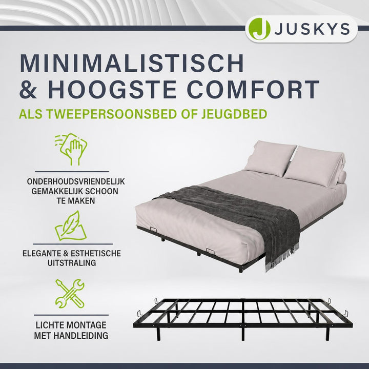 Metalen zwevend bed Palamos 90x200 cm – met LED-verlichting