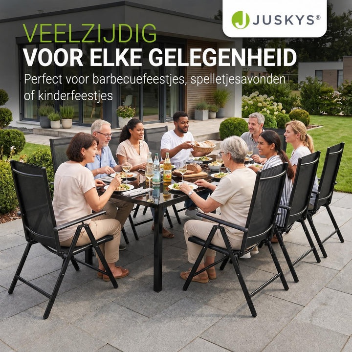 Tuinset Milano – aluminium, voor 4, 6 of 8 personen
