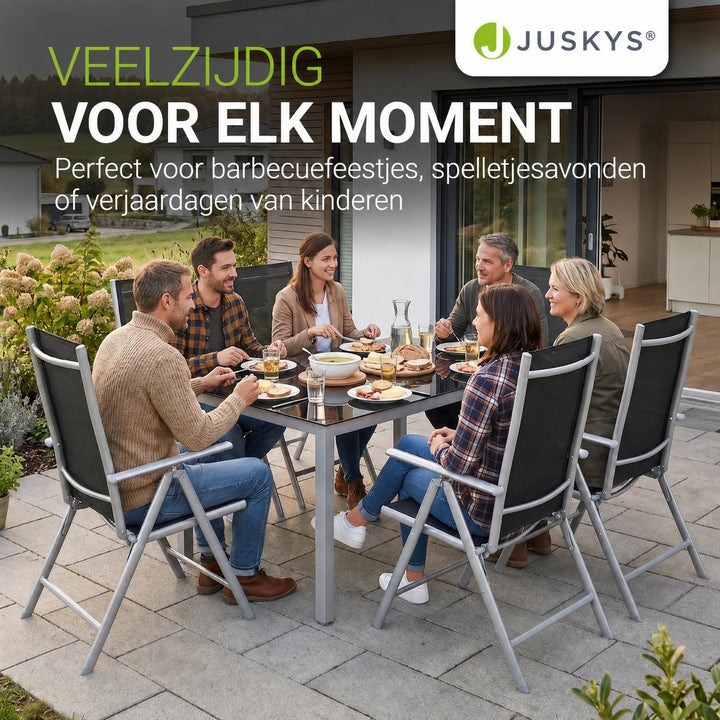 Tuinset Milano – aluminium, voor 4, 6 of 8 personen