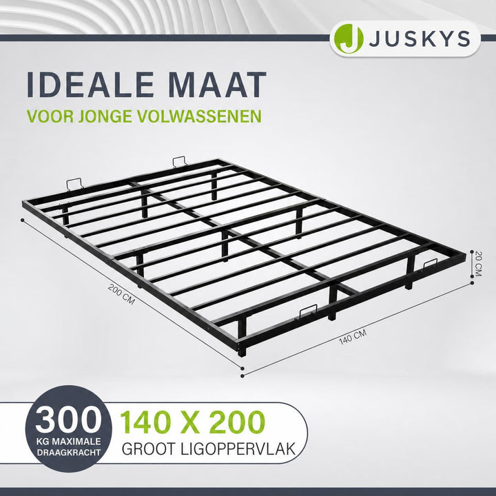 Metalen zwevend bed Palamos 90x200 cm – met LED-verlichting