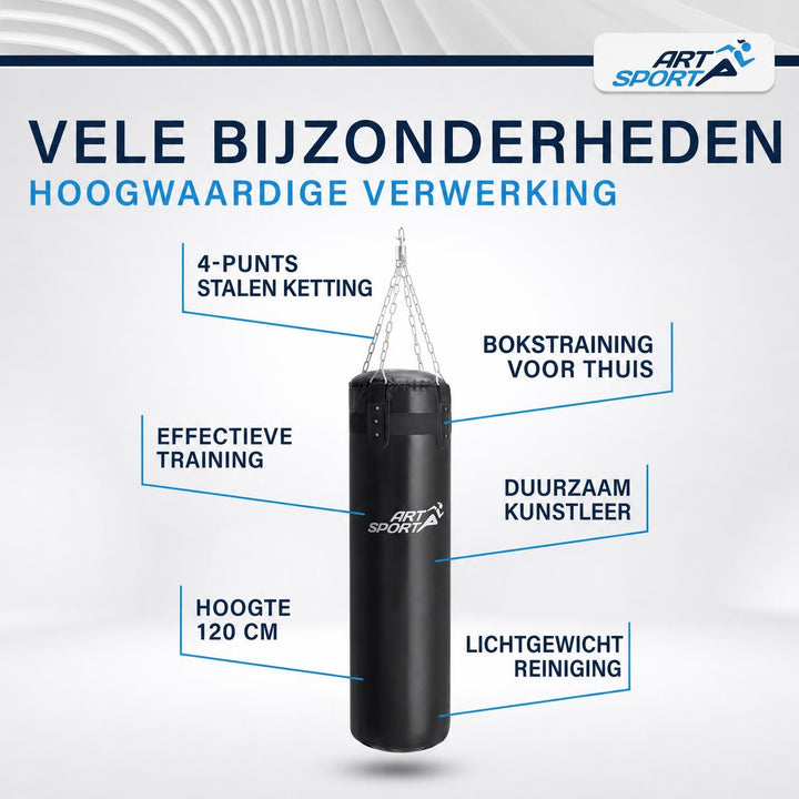 Bokszak gevuld voor kinderen en volwassenen – complete set