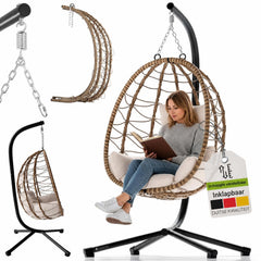 Hangstoel Aria met standaard – inclusief kussen, tot 130 kg