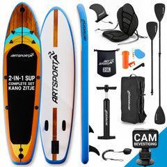 Supboard Beach Rocker – opblaasbaar met kajakzitting, tot 150 kg
