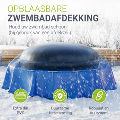 Opblaasbaar zwembadkussen – winterafdekking, meerdere maten