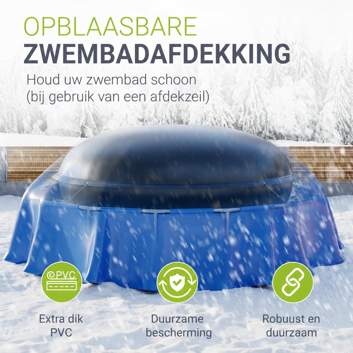 Opblaasbaar zwembadkussen – winterafdekking, meerdere maten