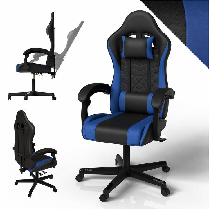Gamestoel HyperSeat – kunstleer, verstelbare rugleuning, 120 kg
