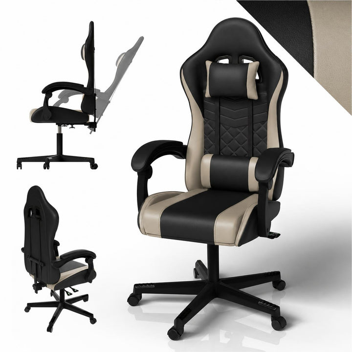 Gamestoel HyperSeat – kunstleer, verstelbare rugleuning, 120 kg