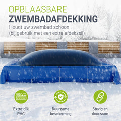 Opblaasbaar zwembadkussen – winterafdekking, meerdere maten