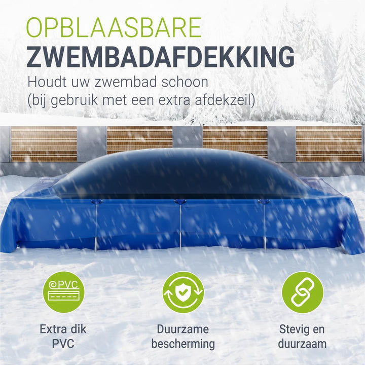 Opblaasbaar zwembadkussen – winterafdekking, meerdere maten
