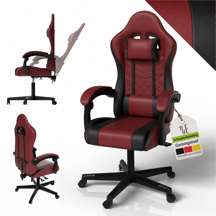 Gamestoel HyperSeat – kunstleer, verstelbare rugleuning, 120 kg
