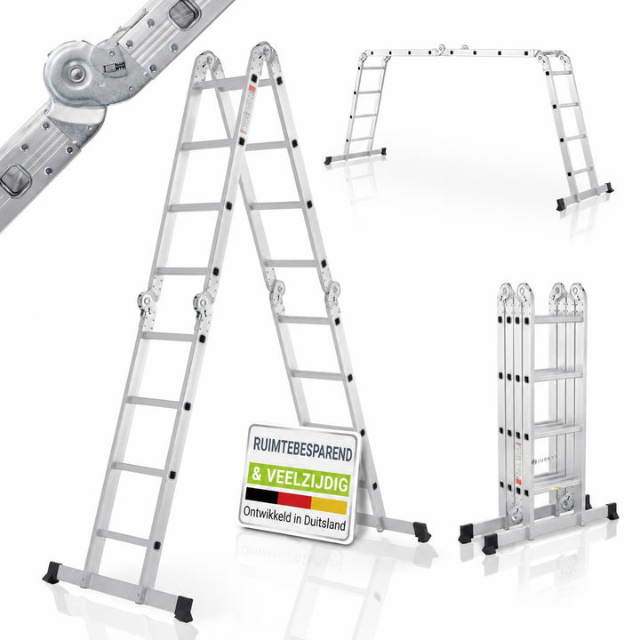 Aluminium multifunctionele ladder – 3,6 m, vrijstaand of leunend