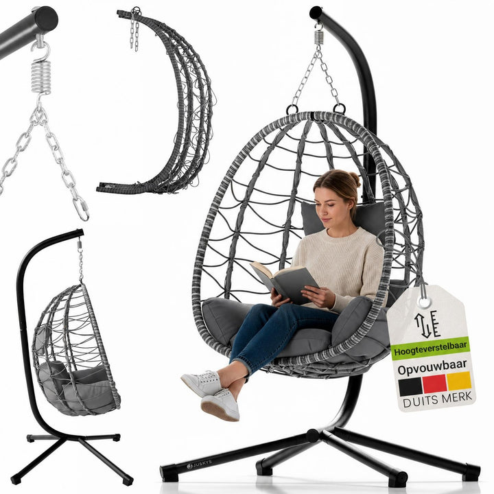 Hangstoel Aria met standaard – inclusief kussen, tot 130 kg