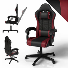 Gamestoel HyperSeat – kunstleer, verstelbare rugleuning, 120 kg