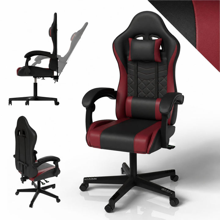 Gamestoel HyperSeat – kunstleer, verstelbare rugleuning, 120 kg