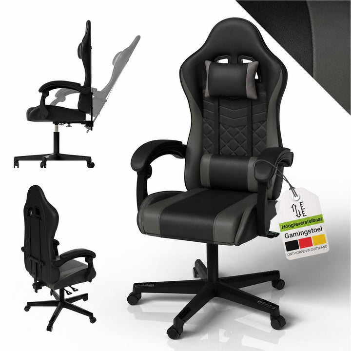 Gamestoel HyperSeat – kunstleer, verstelbare rugleuning, 120 kg