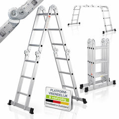 Aluminium multifunctionele ladder – 3,6 m, vrijstaand of leunend