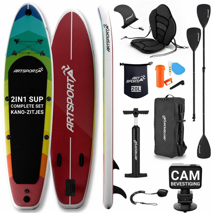 Supboard Beach Rocker – opblaasbaar met kajakzitting, tot 150 kg
