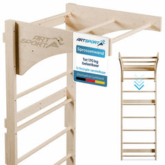Houten klimrek voor volwassenen